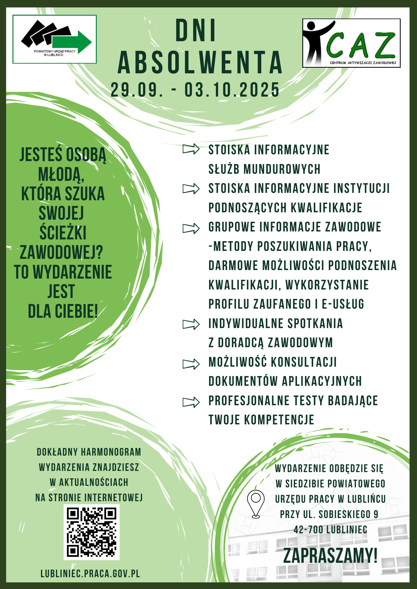 Zdjęcie artykułu Powiatowy Urząd Pracy w Lublińcu zaprasza do udziału w "Dniach Absolwenta"